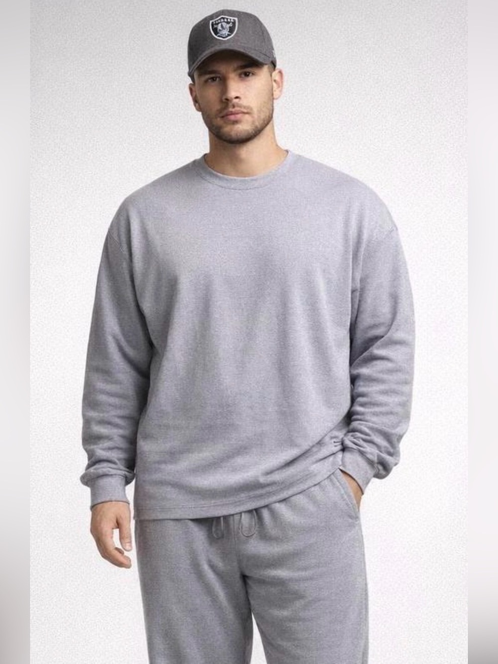 Men's Crewneck thermal in Gray - Classic Everyday Knit